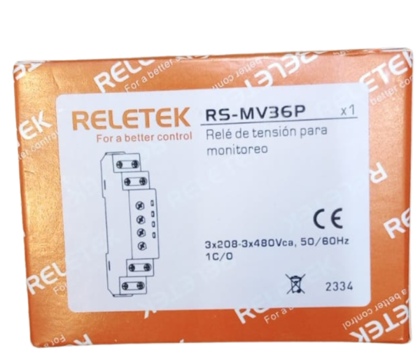 RELE DE TENSION TRIFASICO RELETEK RS-MV36P - Imagen 3