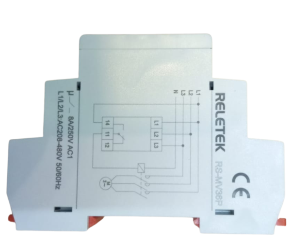 RELE DE TENSION TRIFASICO RELETEK RS-MV36P - Imagen 2