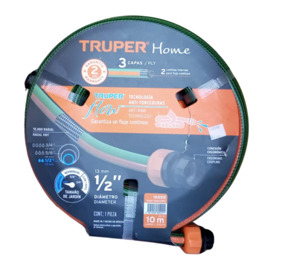 MANGUERA 10 MT 1/2 3 CAPAS 16050 TRUPER - Imagen 2