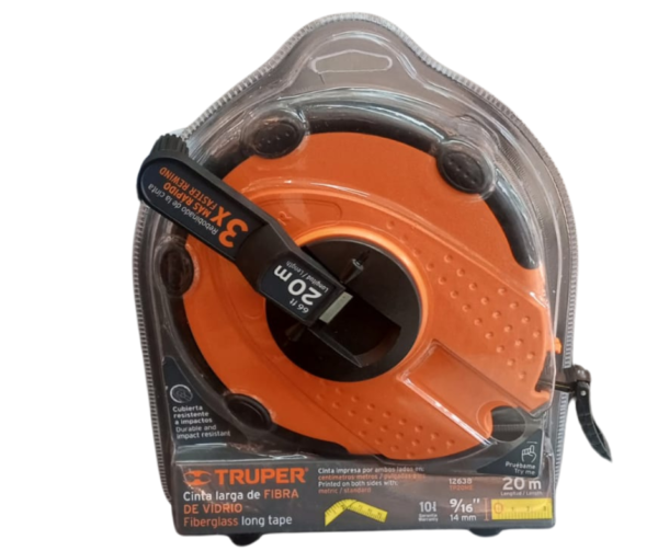 DECAMETRO CINTA METRICA 20 MT COD 12638 TRUPER