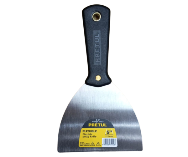 ESPATULA 5" FLEXIBLE MANGO PLASTICO COD 20323 PRETUL